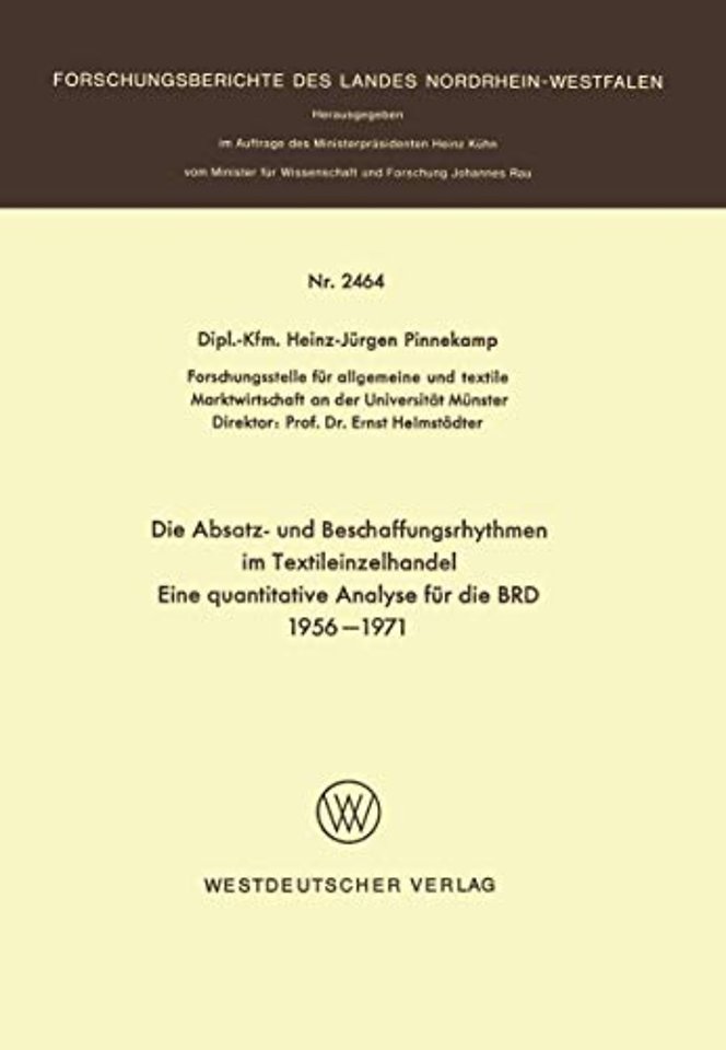 Die Absatz- und Beschaffungsrhythmen im Textileinzelhandel