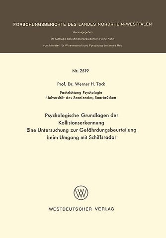 Psychologische Grundlagen der Kollisionserkennung