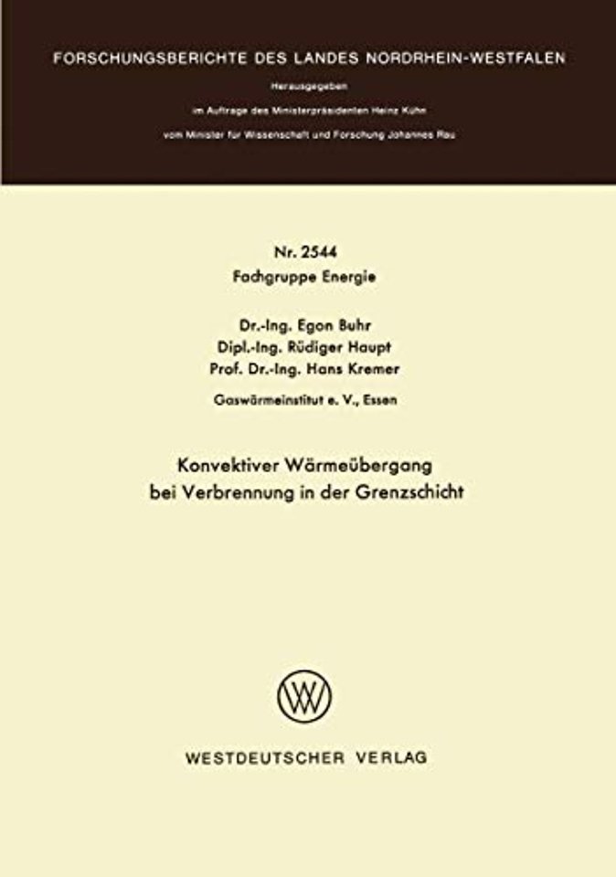 Konvektiver Wärmeübergang bei Verbrennung in der Grenzschicht