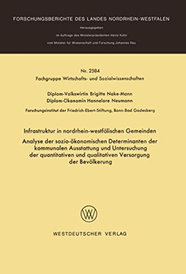 Infrastruktur in nordrhein-westfälischen Gemeinden