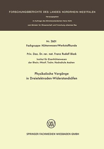 Physikalische Vorgänge in Dreielektroden-Widerstandsöfen