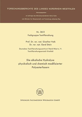 Die alkalische Hydrolyse physikalisch und chemisch modifizierter Polyesterfasern