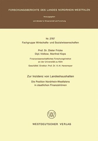 Zur Inzidenz von Landeshaushalten