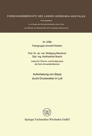 Aufwirbelung von Staub durch Druckwellen in Luft