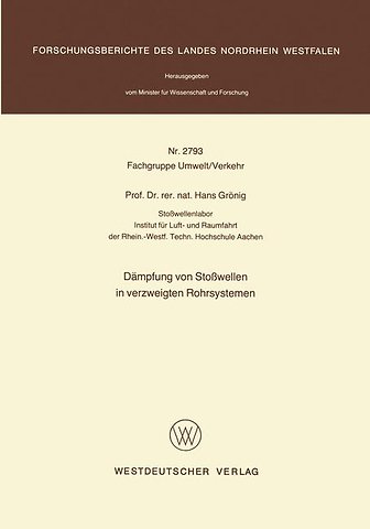 Dämpfung von Stoßwellen in verzweigten Rohrsystemen