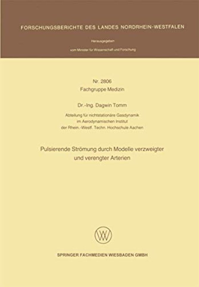 Pulsierende Strömung durch Modelle verzweigter und verengter Arterien