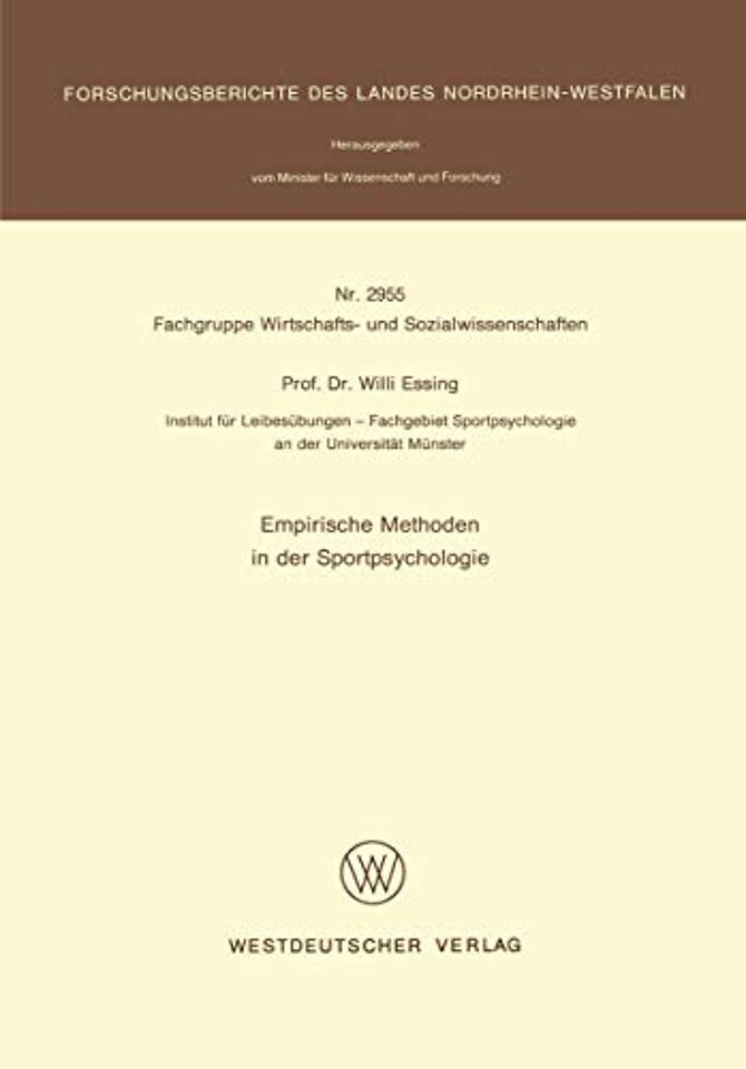 Empirische Methoden in der Sportpsychologie