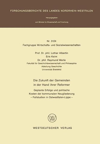 Die Zukunft der Gemeinden in der Hand ihrer Reformer