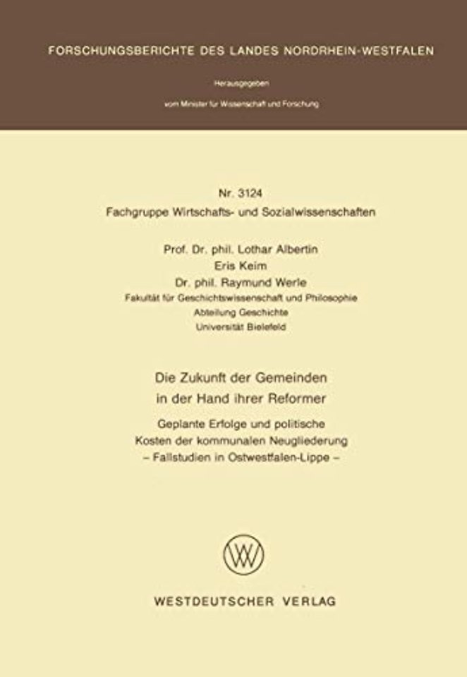 Die Zukunft der Gemeinden in der Hand ihrer Reformer