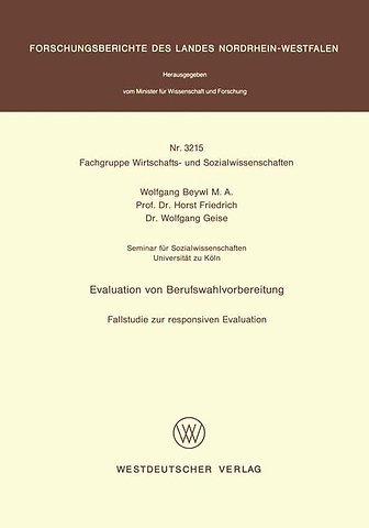 Evaluation von Berufswahlvorbereitung