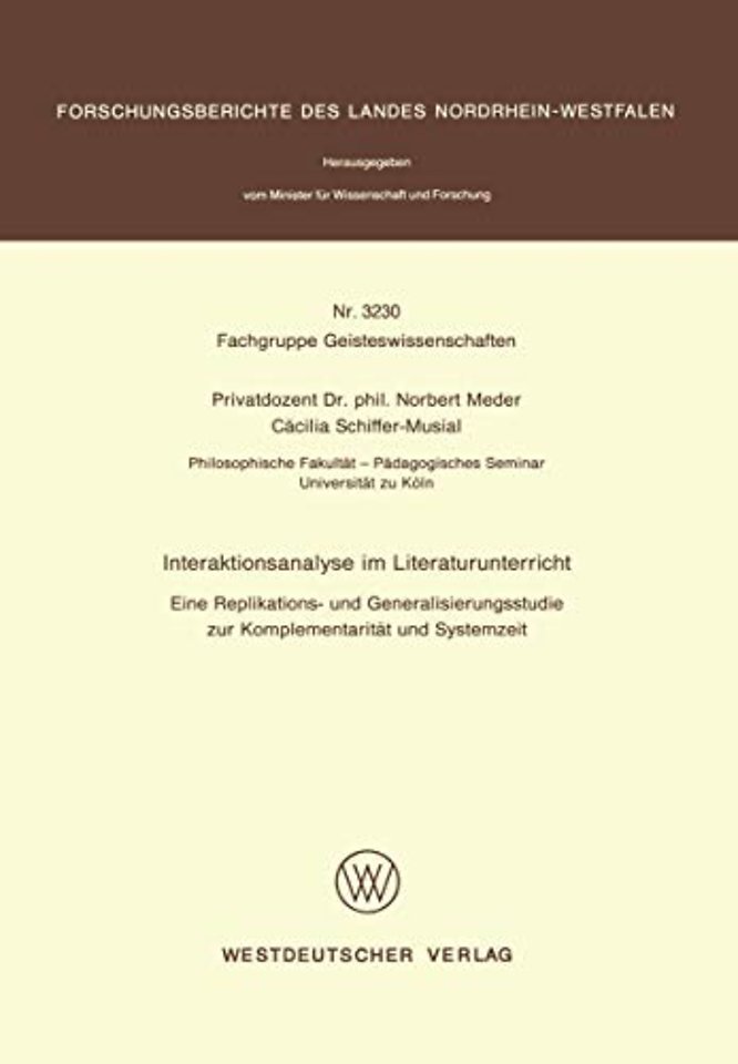 Interaktionsanalyse im Literaturunterricht