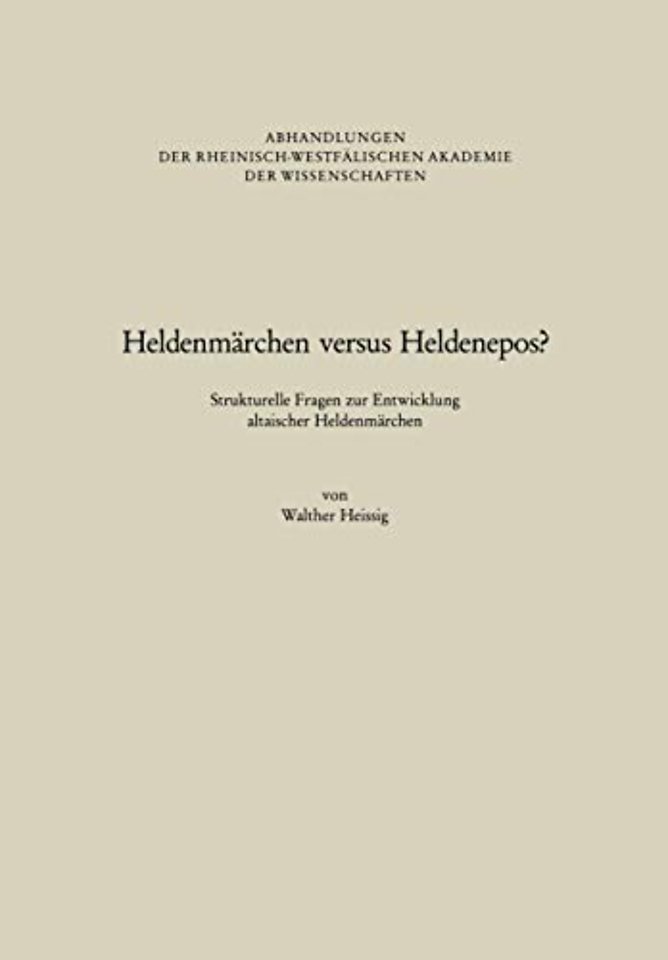 Heldenmärchen versus Heldenepos?