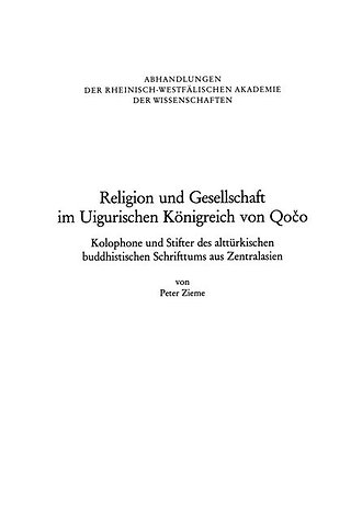 Religion und Gesellschaft im Uigurischen Königreich von Qočo