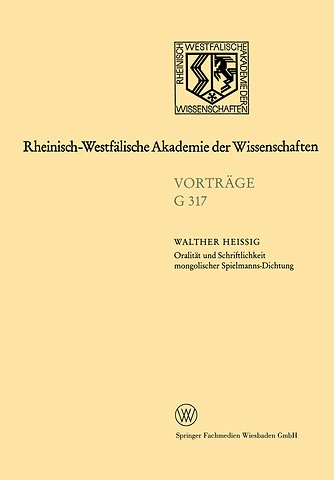 Oralität und Schriftlichkeit mongolischer Spielmanns-Dichtung