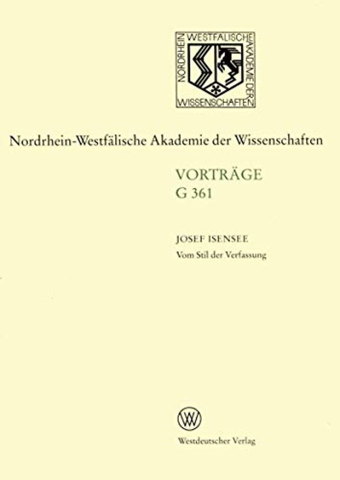 Vom Stil der Verfassung