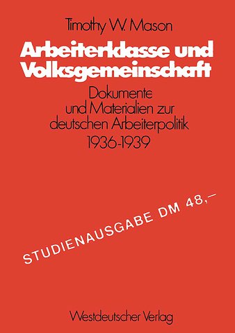 Arbeiterklasse und Volksgemeinschaft