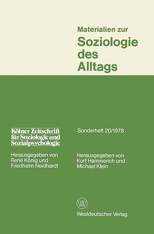 Materialien zur Soziologie des Alltags