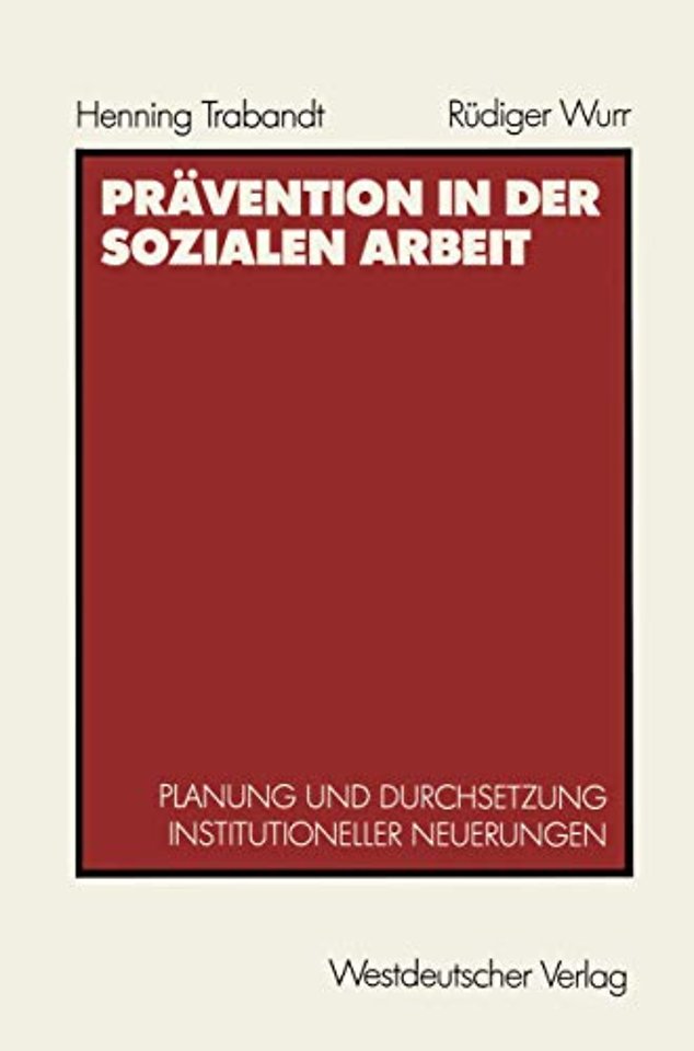 Prävention in der sozialen Arbeit