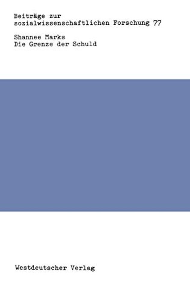 Die Grenze der Schuld