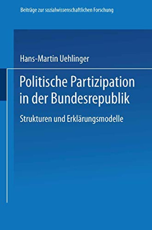 Politische Partizipation in der Bundesrepublik