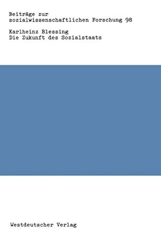 Die Zukunft des Sozialstaats