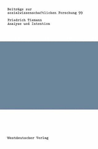 Analyse und Intention