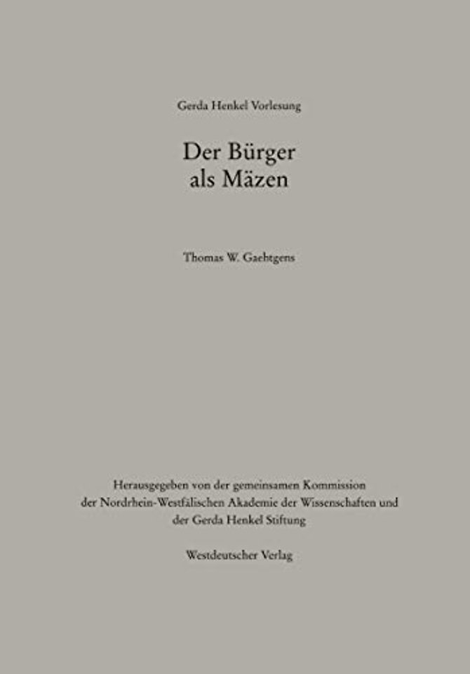 Der Bürger als Mäzen