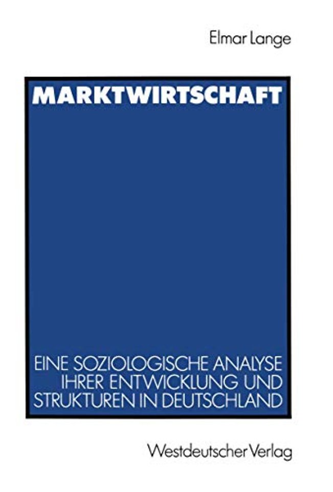 Marktwirtschaft
