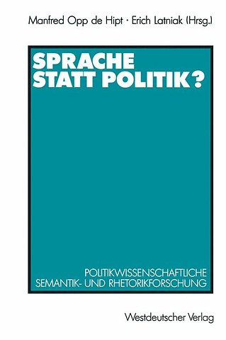 Sprache statt Politik?