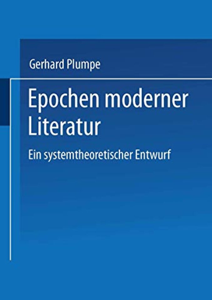 Epochen moderner Literatur