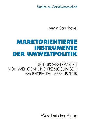 Marktorientierte Instrumente der Umweltpolitik