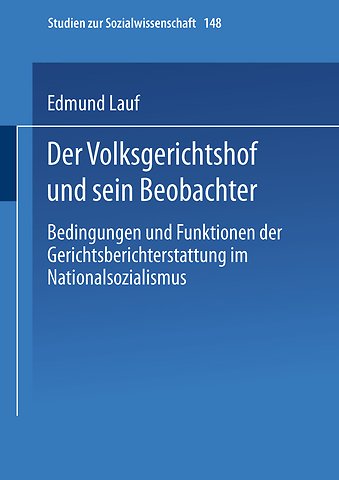 Der Volksgerichtshof und sein Beobachter