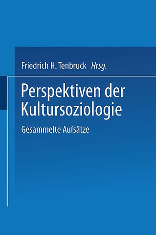 Perspektiven der Kultursoziologie
