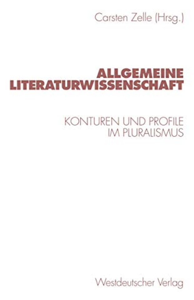 Allgemeine Literaturwissenschaft