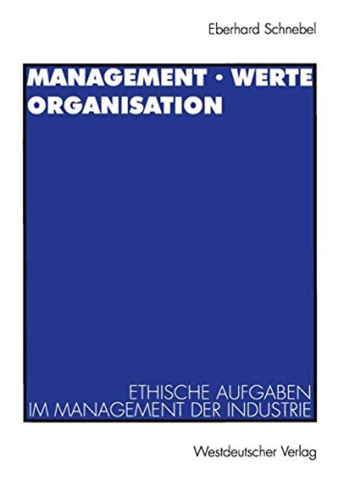 Management · Werte Organisation