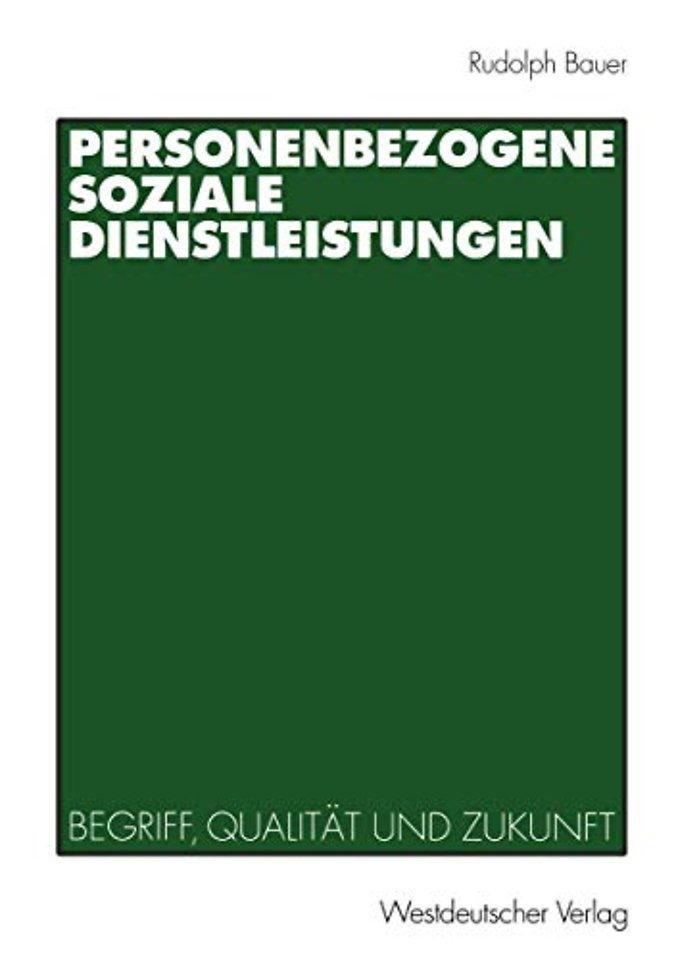 Personenbezogene Soziale Dienstleistungen