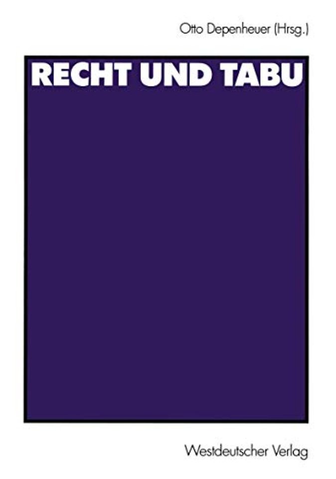 Recht und Tabu