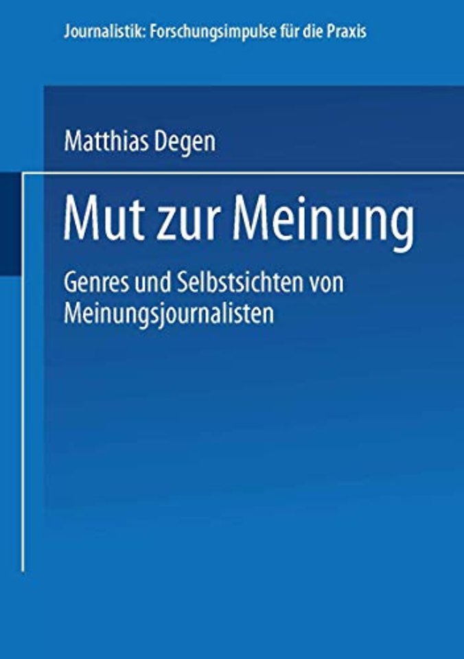 Mut zur Meinung