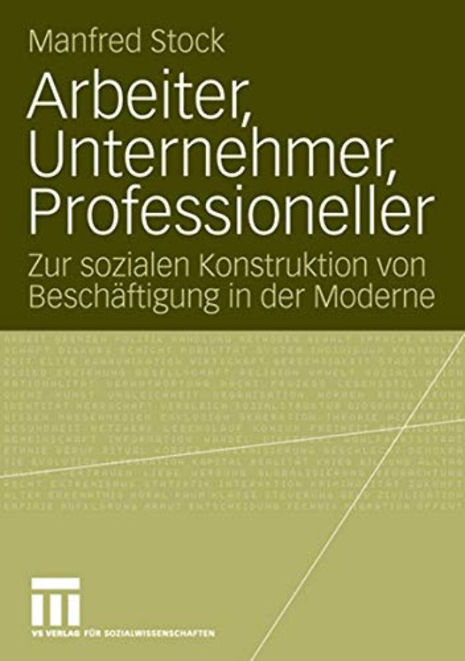 Arbeiter, Unternehmer, Professioneller