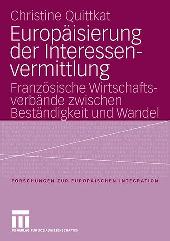 Europäisierung der Interessenvermittlung