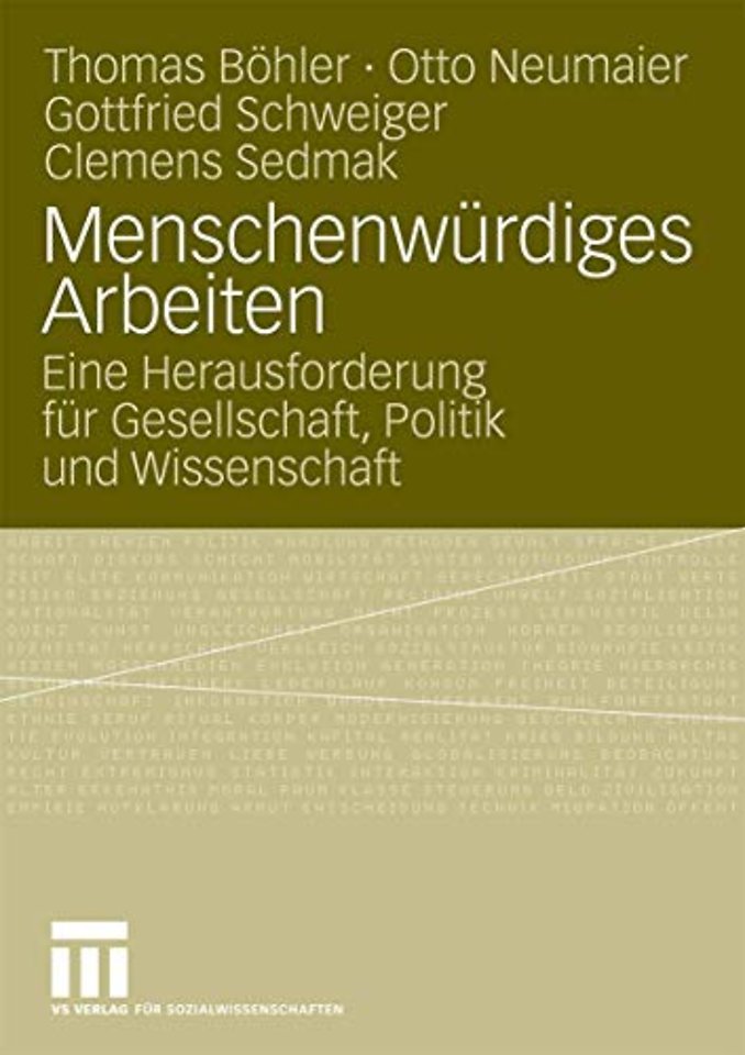 Menschenwürdiges Arbeiten