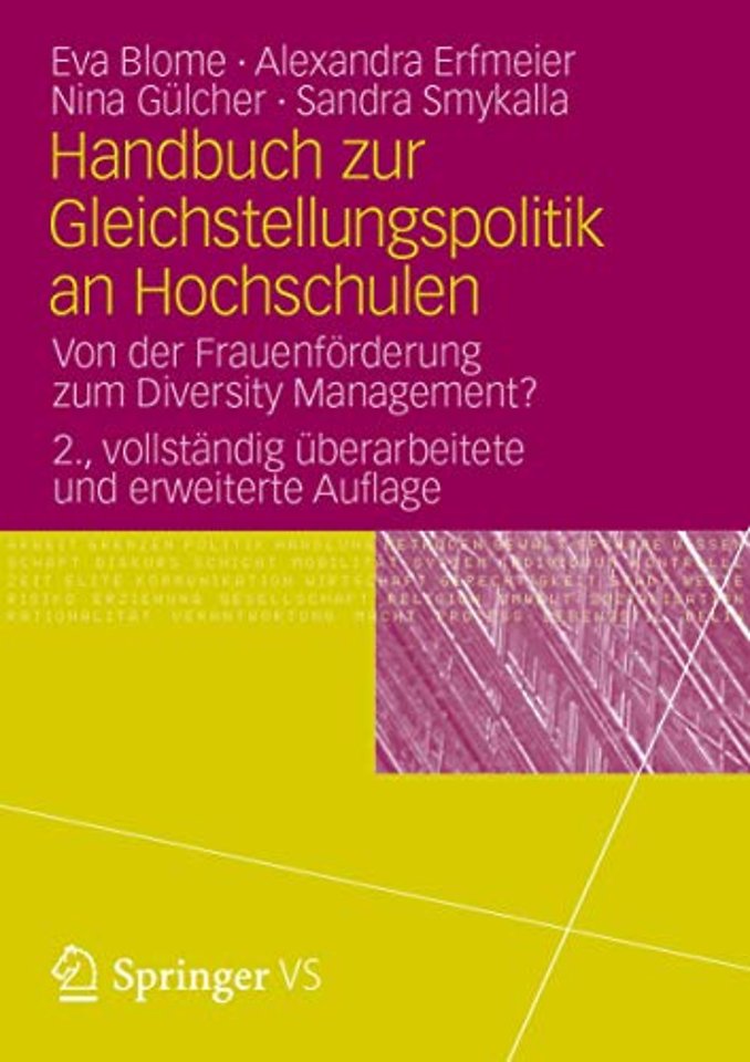 Handbuch zur Gleichstellungspolitik an Hochschulen