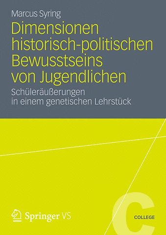 Dimensionen historisch-politischen Bewusstseins von Jugendlichen