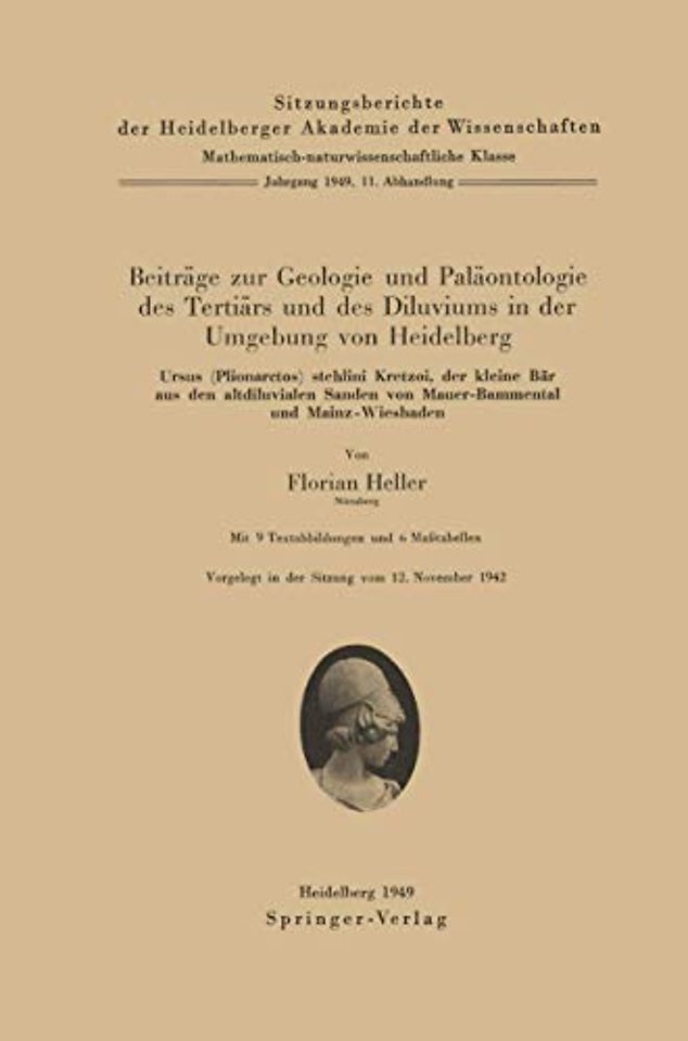 Beiträge zur Geologie und Paläontologie des Tertiärs und des Diluviums in der Umgebung von Heidelberg