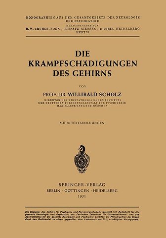 Die Krampfschädigungen des Gehirns