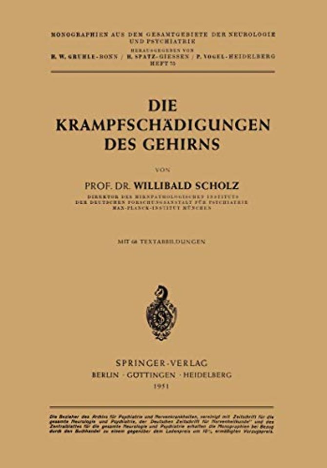 Die Krampfschädigungen des Gehirns