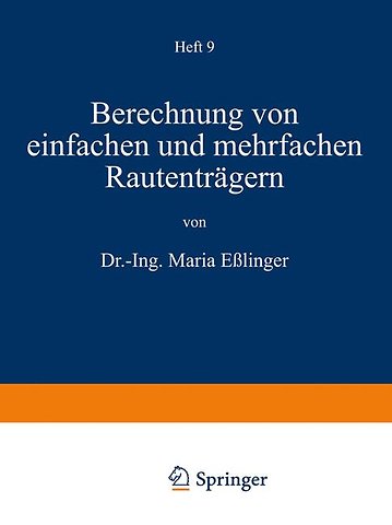Berechnung von einfachen und mehrfachen Rautenträgern