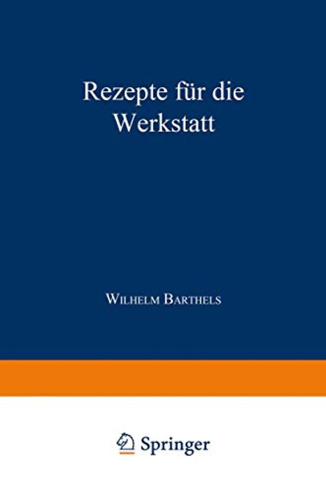 Rezepte für die Werkstatt