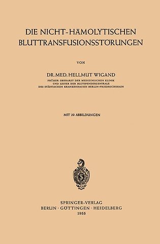 Die Nicht-Hämolytischen Bluttransfusionsstörungen