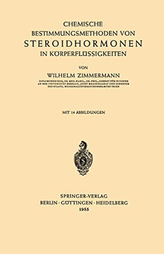 Chemische Bestimmungsmethoden von Steroidhormonen in Körperflüssigkeiten